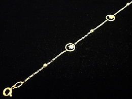 Златна синджирна гривна, 1.53гр. ,Сливен