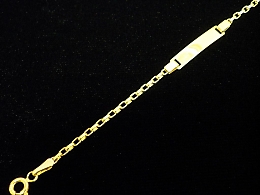 Златна синджирна гривна, 1.42гр. ,Айтос