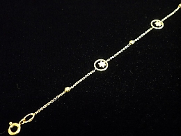 Златна синджирна гривна, 1.52гр. ,Айтос