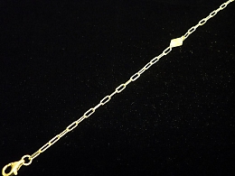 Златна синджирна гривна, 1.86гр. ,Сливен