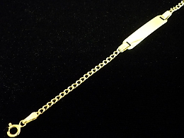 Златна детска гривна, 1.75гр. ,Ямбол