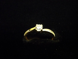 Златен дамски пръстен, 1.26гр. ,Бургас