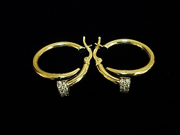 Златни обеци, 3.67гр. ,Бургас