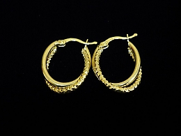 Златни обеци, 2.55гр. ,Бургас