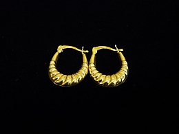 Златни обеци, 0.9гр. ,Бургас