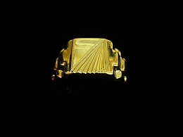 Златен мъжки пръстен, 3.49гр. ,Бургас