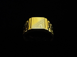 Златен мъжки пръстен, 3.16гр. ,Бургас