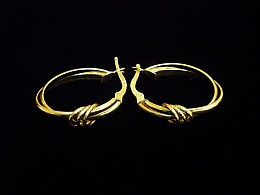 Златни обеци, 2.96гр. ,Бургас