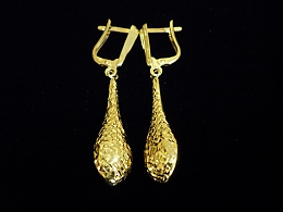 Златни обеци, 2.97гр. ,Бургас