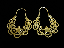 Златни обеци, 3.88гр. ,Бургас