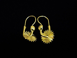 Златни обеци, 1.97гр. ,Бургас