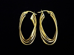 Златни обеци, 4.89гр. ,Несебър