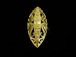 Златен дамски пръстен, 3.76гр. ,Бургас