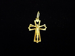 Златен кръст, 0.77гр. ,Бургас