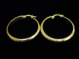 Златни обеци, 3.14гр. ,Бургас