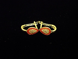 Златни детски обеци, 1.03гр. ,Бургас