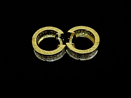Златни обеци, 6.92гр. ,Бургас