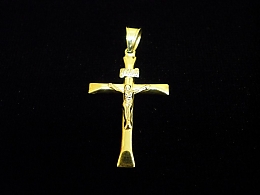 Златен кръст, 0.87гр. ,Бургас