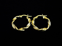 Златни обеци, 1.85гр. ,Бургас