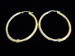 Златни обеци, 2.89гр. ,Бургас