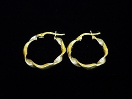 Златни обеци, 1.75гр. ,Бургас