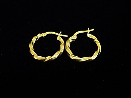 Златни обеци, 1.2гр. ,Бургас