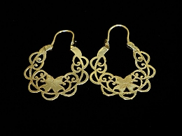 Златни обеци, 3.78гр. ,Бургас