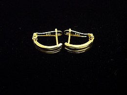 Златни обеци, 1.22гр. ,Бургас