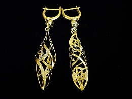 Златни обеци, 3.19гр. ,Бургас