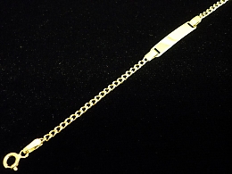 Златна детска гривна, 1.24гр. ,Бургас