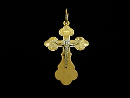 Златен кръст, 1.86гр. ,Бургас