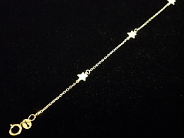 Златна синджирна гривна, 0.92гр. ,Айтос