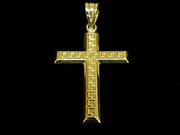 Златен кръст, 2.97гр. ,Бургас