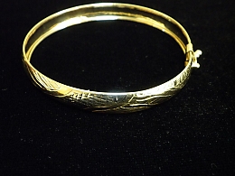 Златна твърда гривна, 5.08гр. ,Айтос