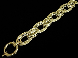 Златна синджирна гривна, 14.21гр. ,Бургас