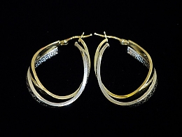 Златни обеци, 3.16гр. ,Бургас