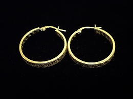 Златни обеци, 1.92гр. ,Бургас