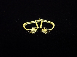 Златни обеци, 1.41гр. ,Средец