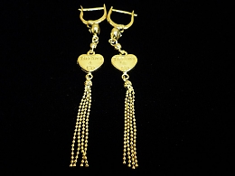 Златни обеци, 3.78гр. ,Бургас