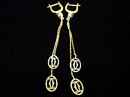 Златни обеци, 2.96гр. ,Бургас