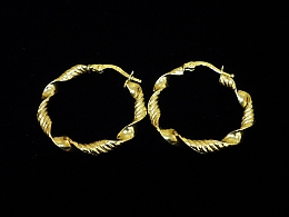 Златни обеци, 1.99гр. ,Бургас
