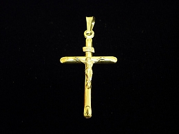 Златен кръст, 1.24гр. ,Средец