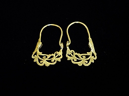 Златни обеци, 1.92гр. ,Бургас