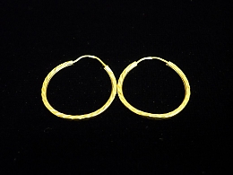 Златни обеци, 1.36гр. ,Бургас