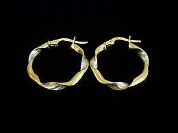 Златни обеци, 1.71гр. ,Бургас
