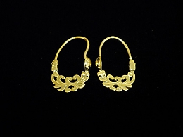 Златни обеци, 1.62гр. ,Бургас