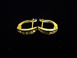 Златни обеци, 1.24гр. ,Бургас