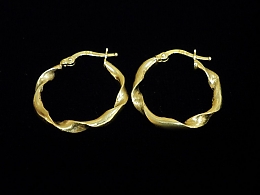 Златни обеци, 1.77гр. ,Бургас