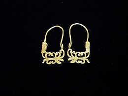 Златни обеци, 1.24гр. ,Бургас