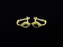 Златни детски обеци, 1.27гр. ,Бургас